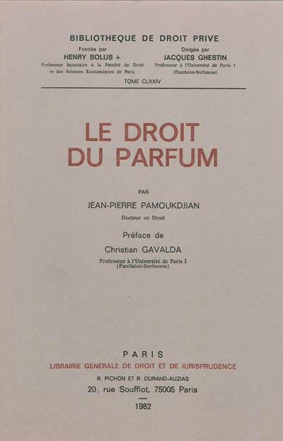 Le droit du parfum