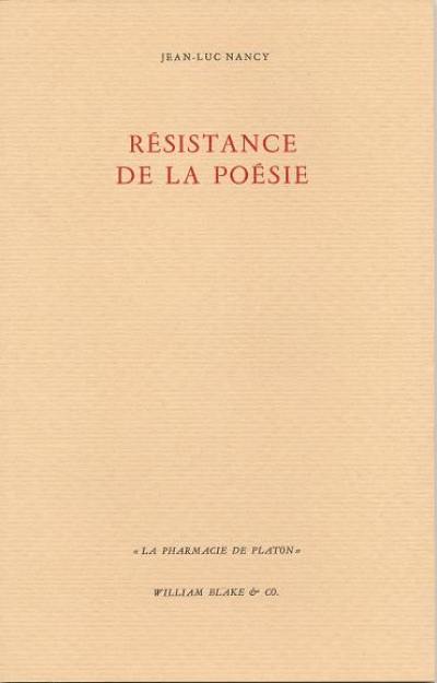 Résistance de la poésie