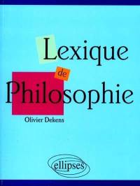 Lexique de philosophie