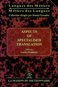 Aspects of specialised translation