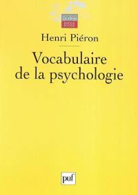 Vocabulaire de la psychologie