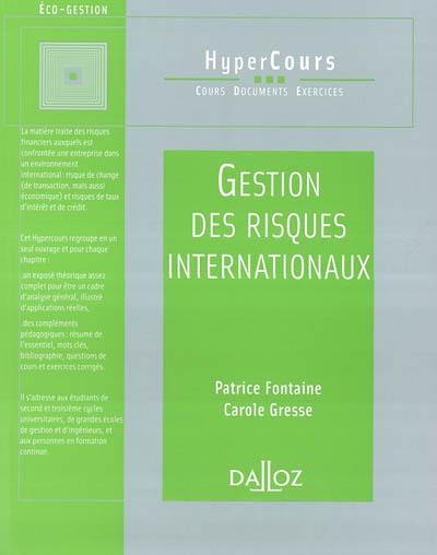 Gestion des risques internationaux 2003