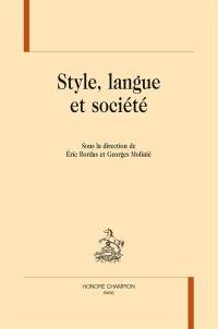 Style, langue et société