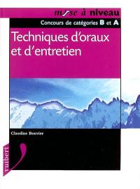 Techniques d'oraux et d'entretien