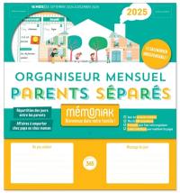 Organiseur mensuel parents séparés 2025 : 16 mois, de septembre 2024 à décembre 2025