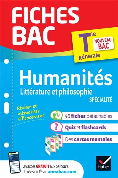 Humanités, littérature et philosophie spécialité, terminale générale : nouveau bac