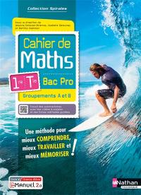 Cahier de maths 1re terminale bac pro groupement A et B