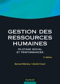 Gestion des ressources humaines : pilotage social et performances