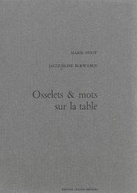 Osselets & mots sur la table