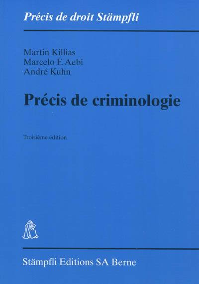 Précis de criminologie