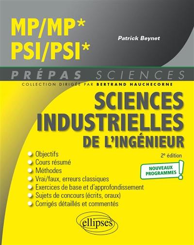 Sciences industrielles de l'ingénieur MP, MP*, PSI, PSI* : nouveaux programmes