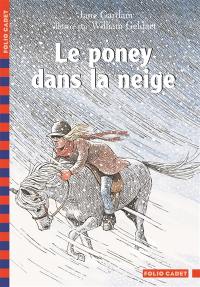 Le poney dans la neige