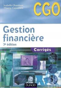 Gestion financière : corrigés