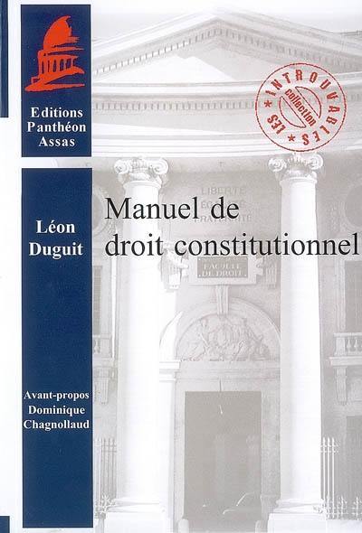 Manuel de droit constitutionnel