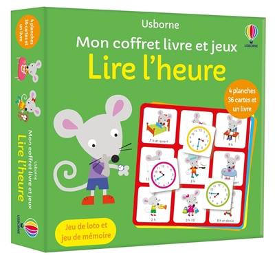 Lire l'heure : Mon coffret livre et jeux