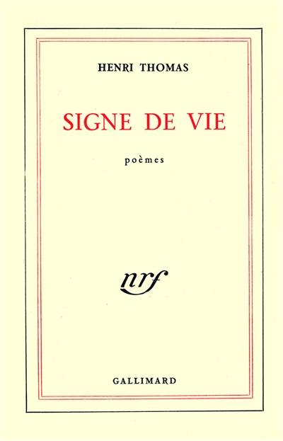 Signe de vie