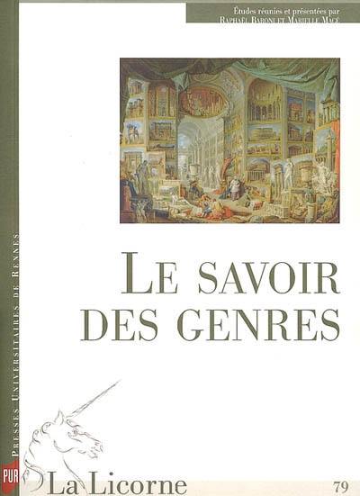 Le savoir des genres