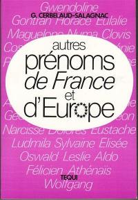 Autres prénoms de France et d'Europe