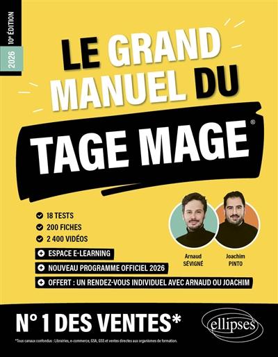 Le grand manuel du Tage Mage : nouveau programme officiel 2026 : 18 tests, 200 fiches, 2.400 vidéos Le grand manuel du Tage Mage : nouveau programme officiel 2026 : 18 tests, 200 fiches, 2.400 vidéos