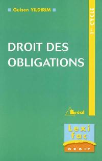 Droit des obligations : 1er cycle