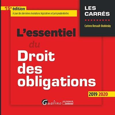 L'essentiel du droit des obligations : 2019-2020