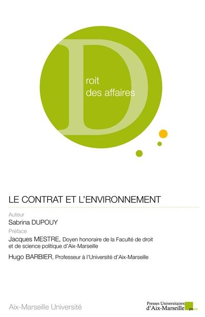 Le contrat et l'environnement