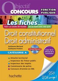 Droit constitutionnel, droit administratif : catégorie A