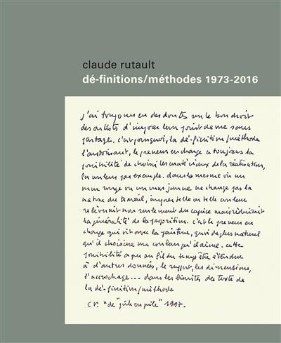 Dé-finitions-méthodes : 1973-2016