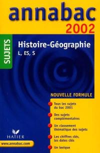 Histoire, géographie, L, ES, S