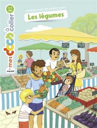 Les légumes : j'apprends avec mes autocollants !