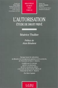 L'autorisation : étude de droit privé