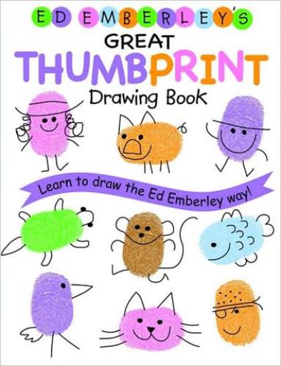 Ed Emberley Drawing Book Great Thumbprint