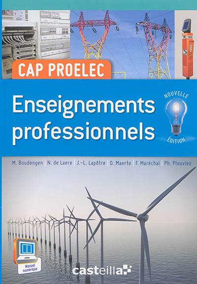 CAP Proelec : enseignements professionnels