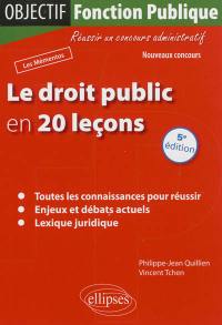 Le droit public en 20 leçons