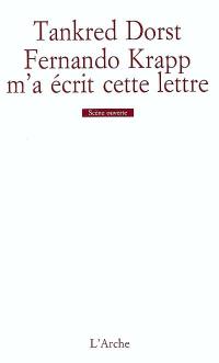 Fernando Krapp m'a écrit cette lettre