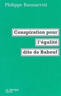 Conspiration pour l'égalité dite de Babeuf