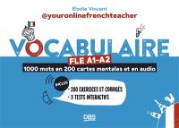 Vocabulaire FLE A1-A2 : 1.000 mots en 200 cartes mentales et en audio