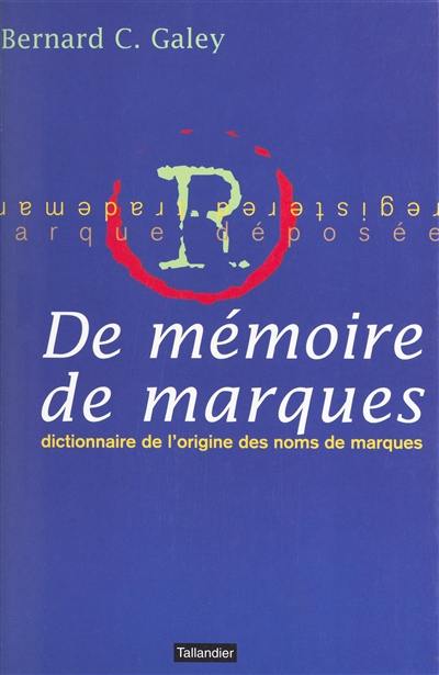 De mémoire de marques