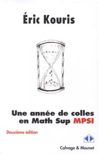 Une année de colles en math sup MPSI