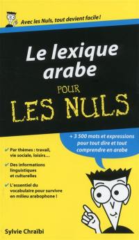 Le lexique arabe pour les nuls