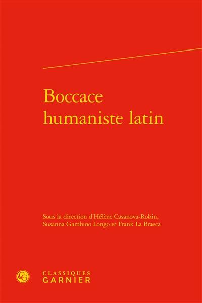 Boccace humaniste latin