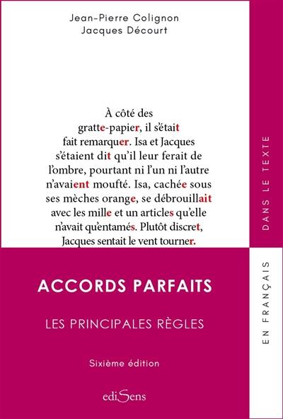 Accords parfaits : les principales règles