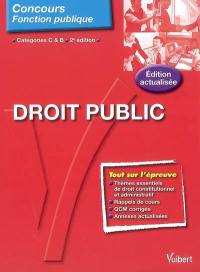 Droit public : catégories C et B