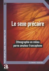 Le sexe précaire : ethnographie en milieu porno amateur francophone