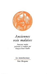 Anciennes voix malaises : pantouns malais