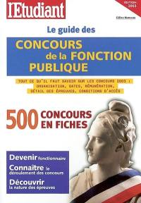 Le guide des concours de la fonction publique