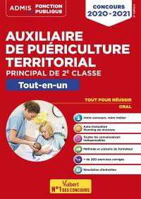 Auxiliaire de puériculture territorial : principal de 2e classe : concours 2020-2021, tout-en-un