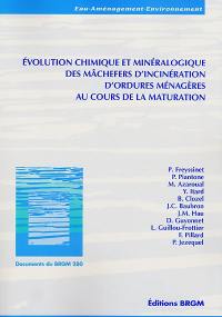 Evolution chimique et minéralogique des mâchefers d'incinération d'ordures ménagères au cours de la maturation