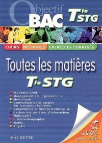 Toutes les matières terminale STG