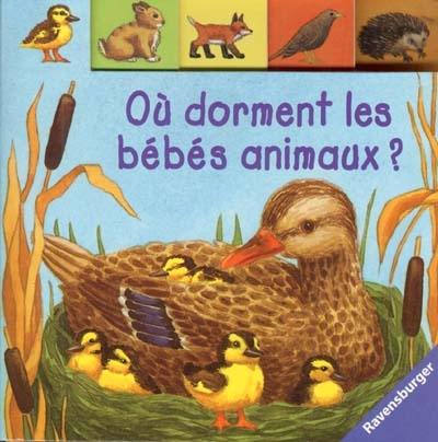 Où dorment les bébés animaux ?